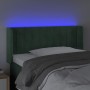 Dark green velvet headboard with LED 103x16x78/88 cm by , Headboards and footboards - Ref: Foro24-3123519, Price: 58,58 €, Di...