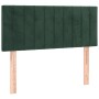 Cama box spring colchón y LED terciopelo verde oscuro 120x200cm de , Camas y somieres - Ref: Foro24-3134516, Precio: 374,75 €...