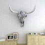 Silver aluminum wall decorative bull skull by , Figures, sculptures and statues - Ref: Foro24-243483, Price: 135,02 €, Discou...