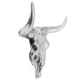 Silver aluminum wall decorative bull skull by , Figures, sculptures and statues - Ref: Foro24-243483, Price: 135,02 €, Discou...