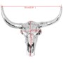 Silver aluminum wall decorative bull skull by , Figures, sculptures and statues - Ref: Foro24-243483, Price: 135,02 €, Discou...