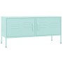 Mueble para TV de acero verde menta 105x35x50 cm de , Muebles TV - Ref: Foro24-336230, Precio: 151,35 €, Descuento: %