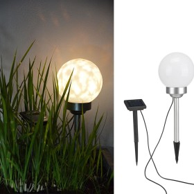 Hi, Rotating 15 cm LED solar ball garden lamp by HI, Outdoor lighting - Ref: Foro24-423906, Price: 18,27 €, Discount: %