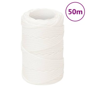 Cuerda de barco polipropileno blanco intenso 2 mm 50 m de , Sogas y cuerdas metálicas - Ref: Foro24-152530, Precio: 10,99 €, ...