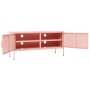 Mueble para TV de acero rosa 105x35x50 cm de , Muebles TV - Ref: Foro24-336229, Precio: 171,61 €, Descuento: %