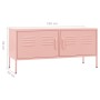 Mueble para TV de acero rosa 105x35x50 cm de , Muebles TV - Ref: Foro24-336229, Precio: 171,61 €, Descuento: %