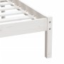 Estructura de cama individual madera maciza blanco 75x190 cm de , Camas y somieres - Ref: Foro24-3100550, Precio: 106,55 €, D...