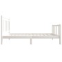 Estructura de cama individual madera maciza blanco 75x190 cm de , Camas y somieres - Ref: Foro24-3100680, Precio: 121,82 €, D...