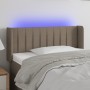 Headboard with LED in taupe gray fabric 103x16x78/88 cm by , Headboards and footboards - Ref: Foro24-3123468, Price: 59,64 €,...