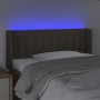 Cabecero con LED de tela gris taupe 103x16x78/88 cm de , Cabeceros y pies de cama - Ref: Foro24-3123468, Precio: 53,45 €, Des...