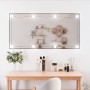 Rectangular wall mirror with glass LED lights 50x100 cm by , Mirrors - Ref: Foro24-3189157, Price: 58,15 €, Discount: %