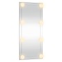 Espejo de pared rectangular con luces LED vidrio 50x100 cm de , Espejos - Ref: Foro24-3189157, Precio: 58,15 €, Descuento: %