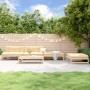 Garden sofa set 5 pieces solid pine wood by , Garden sets - Ref: Foro24-3186599, Price: 391,99 €, Discount: %