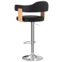 Kitchen stools 2 pcs synthetic leather curved wood black by , Kitchen stools - Ref: Foro24-327336, Price: 212,57 €, Discount: %