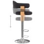 Kitchen stools 2 pcs synthetic leather curved wood black by , Kitchen stools - Ref: Foro24-327336, Price: 212,57 €, Discount: %