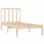 Estructura de cama madera maciza de pino 75x190 cm de , Camas y somieres - Ref: Foro24-3105031, Precio: 83,51 €, Descuento: %