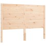 Double bed frame with solid wood headboard by , Beds and slatted bases - Ref: Foro24-3192721, Price: 141,99 €, Discount: %