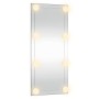 Espejo de pared rectangular con luces LED vidrio 40x80 cm de , Espejos - Ref: Foro24-3189153, Precio: 44,99 €, Descuento: %