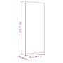 Rectangular glass wall mirror 40x100 cm by , Mirrors - Ref: Foro24-350448, Price: 45,22 €, Discount: %