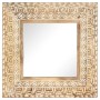 Hand carved mirror solid mango wood 50x50x2.6 cm by , Mirrors - Ref: Foro24-321644, Price: 63,45 €, Discount: %