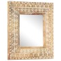 Hand carved mirror solid mango wood 50x50x2.6 cm by , Mirrors - Ref: Foro24-321644, Price: 63,45 €, Discount: %