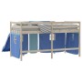 Cortinas para camas altas poliéster azul de , Accesorios para camas y somieres - Ref: Foro24-835914, Precio: 23,91 €, Descuen...