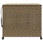 Rattan laundry basket with wheels 66x35x60 cm by , Laundry baskets - Ref: Foro24-372044, Price: 90,77 €, Discount: %