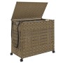 Rattan laundry basket with wheels 66x35x60 cm by , Laundry baskets - Ref: Foro24-372044, Price: 90,77 €, Discount: %