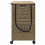 Rattan laundry basket with wheels 66x35x60 cm by , Laundry baskets - Ref: Foro24-372044, Price: 90,77 €, Discount: %