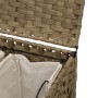 Rattan laundry basket with wheels 66x35x60 cm by , Laundry baskets - Ref: Foro24-372044, Price: 90,77 €, Discount: %