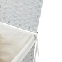 Laundry basket with lid white synthetic rattan 46x33x60 cm by , Laundry baskets - Ref: Foro24-372033, Price: 55,93 €, Discoun...