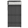 Laundry basket with lid gray synthetic rattan 46x33x60 cm by , Laundry baskets - Ref: Foro24-372031, Price: 58,23 €, Discount: %