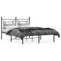 Estructura de cama con cabecero metal negro 140x200 cm de , Camas y somieres - Ref: Foro24-374340, Precio: 103,52 €, Descuent...