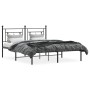 Estructura de cama con cabecero metal negro 160x200 cm de , Camas y somieres - Ref: Foro24-374342, Precio: 98,76 €, Descuento: %