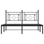 Estructura de cama con cabecero metal negro 160x200 cm de , Camas y somieres - Ref: Foro24-374342, Precio: 98,76 €, Descuento: %