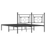 Estructura de cama con cabecero metal negro 160x200 cm de , Camas y somieres - Ref: Foro24-374342, Precio: 98,76 €, Descuento: %