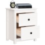 Solid pine wood white bedside table 50x35x61.5 cm by vidaXL, Nightstands - Ref: Foro24-813681, Price: 64,75 €, Discount: %