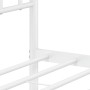 Metal bed frame with headboard and footboard white 75x190 cm by , Beds and slatted bases - Ref: Foro24-374396, Price: 69,13 €...