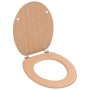 Asiento inodoro WC con tapa MDF diseño bambú de vidaXL, Asientos de inodoros y bidés - Ref: Foro24-143927, Precio: 37,40 €, D...