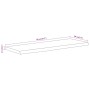 Rectangular wall shelf acacia wood live edge 50x20x2.5 cm by , Shelves and shelves - Ref: Foro24-370223, Price: 23,58 €, Disc...