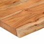 Rechteckiges Wandregal aus Akazienholz mit lebender Kante, 100 x 20 x 2,5 cm von , Regale und Regale - Ref: Foro24-370228, Pr...