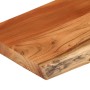 Rectangular wall shelf acacia wood live edge 120x30x2.5cm by , Shelves and shelves - Ref: Foro24-370242, Price: 48,88 €, Disc...