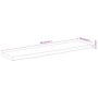 Rectangular wall shelf acacia wood live edge 120x30x2.5cm by , Shelves and shelves - Ref: Foro24-370242, Price: 48,88 €, Disc...