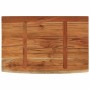 Estante pared rectangular madera acacia borde vivo 70x40x2,5 cm de , Estantes y estanterías - Ref: Foro24-370249, Precio: 47,...