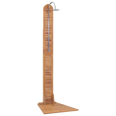 Teak solid wood garden shower 70x75x204 cm by vidaXL, Pool and spa accessories - Ref: Foro24-44667, Price: 245,57 €, Discount: %