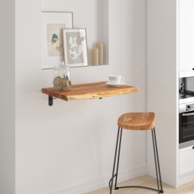 Square wall shelf acacia wood live edge 40x40x3.8 cm by , Shelves and shelves - Ref: Foro24-370294, Price: 40,99 €, Discount: %