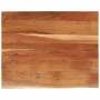 Rectangular board acacia wood live edge 100x80x2.5 cm by , Desk accessories and products - Ref: Foro24-370268, Price: 129,70 ...