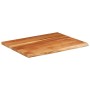 Rectangular board acacia wood live edge 100x80x2.5 cm by , Desk accessories and products - Ref: Foro24-370268, Price: 129,70 ...