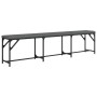 Banco de comedor acero y tela gris oscuro 186x32x45 cm de , Bancos de comedor y cocina - Ref: Foro24-835225, Precio: 84,99 €,...