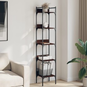 Bookcase with 5 shelves brown oak wood 35x30x174 cm by , Bookcases and shelves - Ref: Foro24-838857, Price: 50,08 €, Discount: %